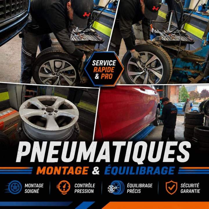 Montage et équilibrage de pneumatiques Sedan