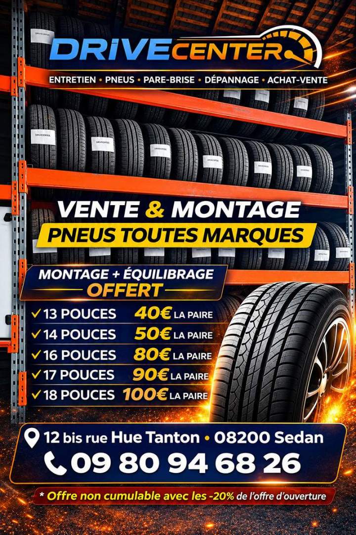 Vente et montage pneu Sedan